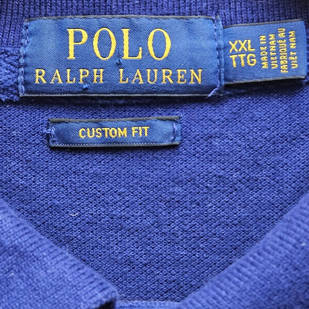 Polo Ralph Lauren Custom Fit Short Sleeve Polo Shirt Big Pony Logo Men's Sz XXL - Picture 3 of 8